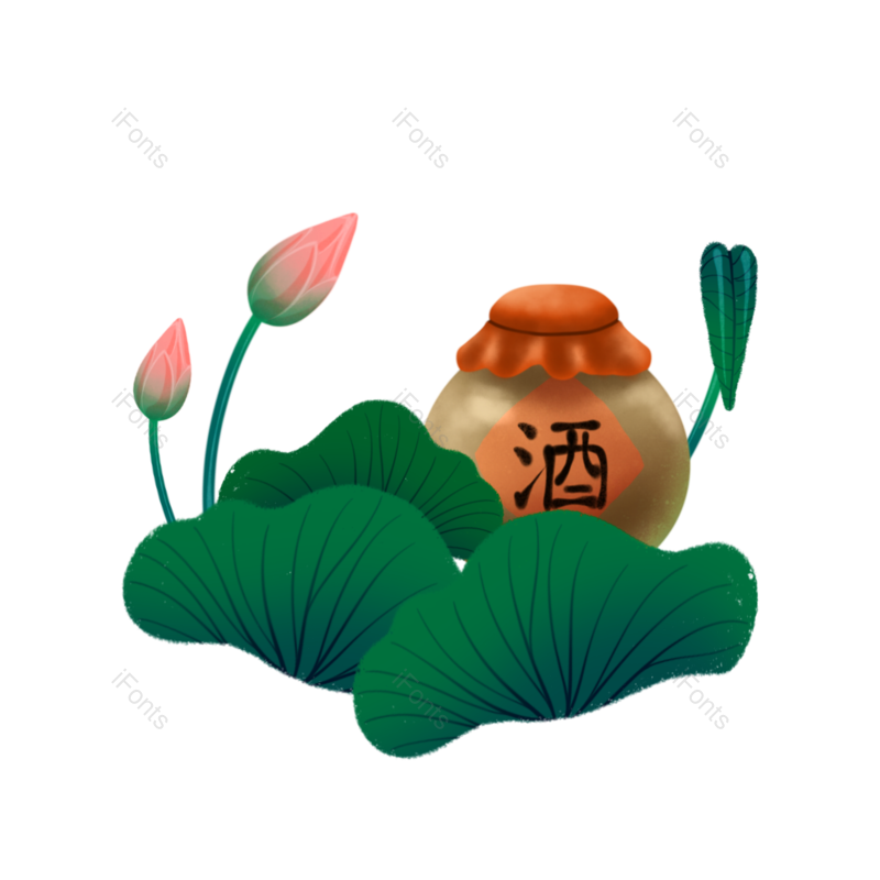 荷叶图片,元素,PNG,免抠素材
